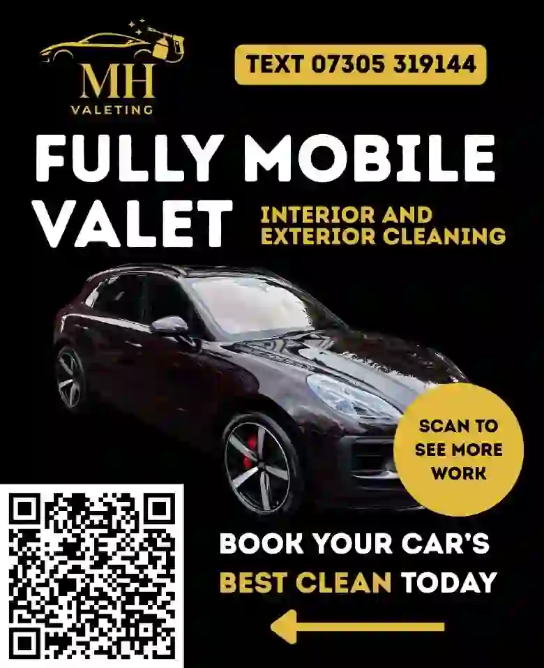 MH Valeting — fully mobile valet, interior & exterior cleaning